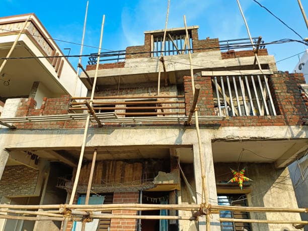 A Core Build Associates house mid-construction