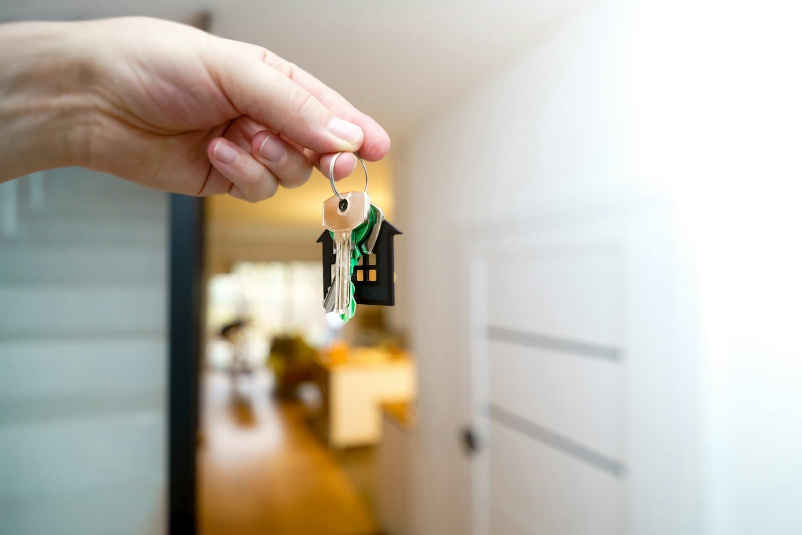 Handing over house keys — stock photo for design preview